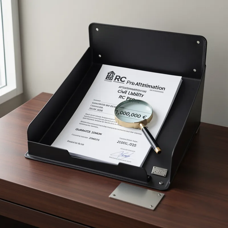 Attestation de responsabilité civile professionnelle (RC pro) : modèle et guide 2026